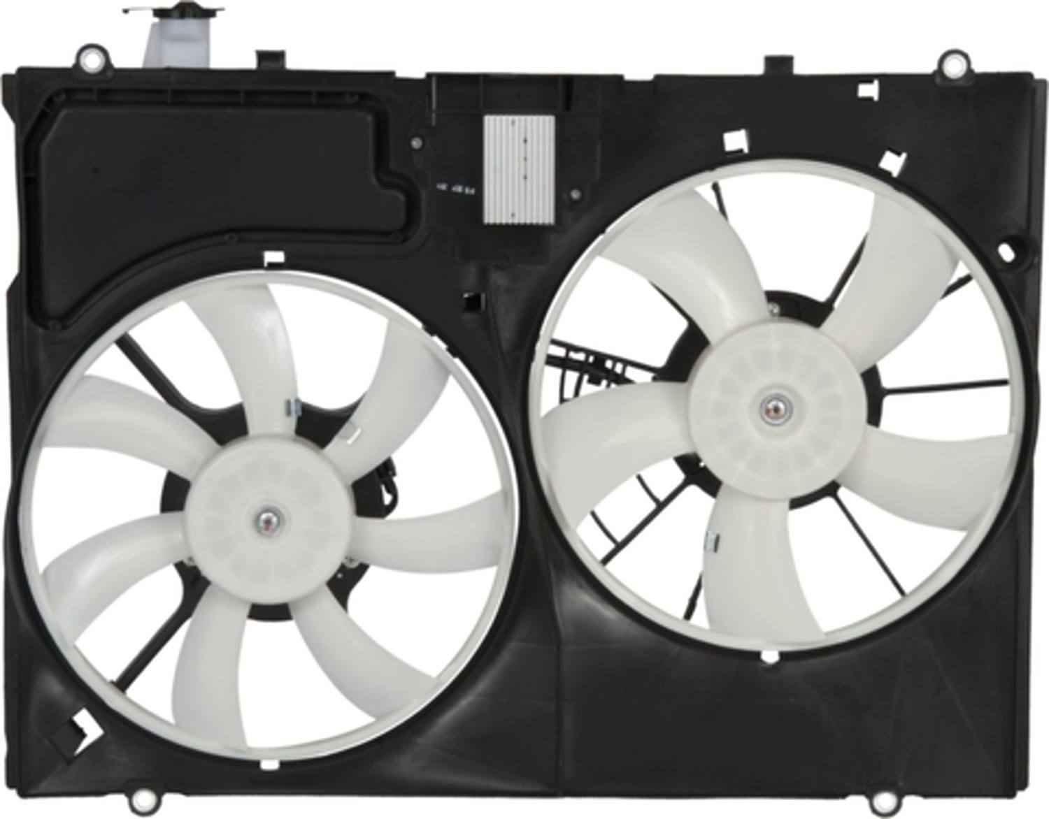 Back View of Dual Radiator and Condenser Fan Assembly FOUR SEASONS 76195