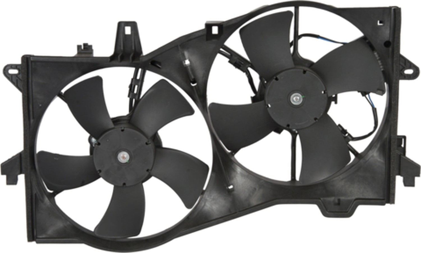 Back View of Dual Radiator and Condenser Fan Assembly FOUR SEASONS 76197