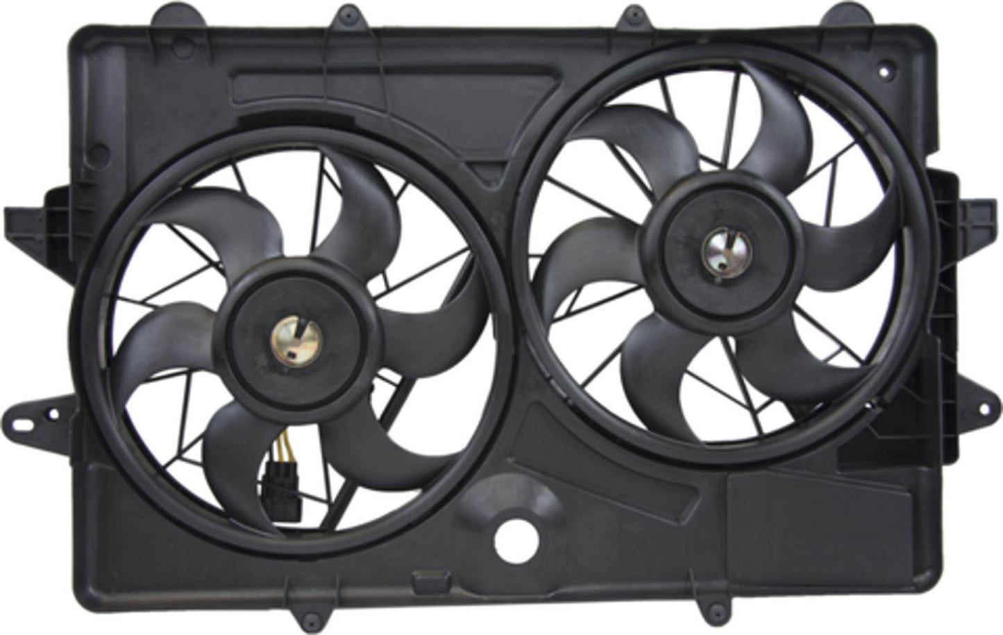 Back View of Dual Radiator and Condenser Fan Assembly FOUR SEASONS 76211