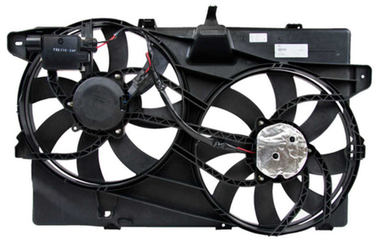 Angle View of Dual Radiator and Condenser Fan Assembly FOUR SEASONS 76228