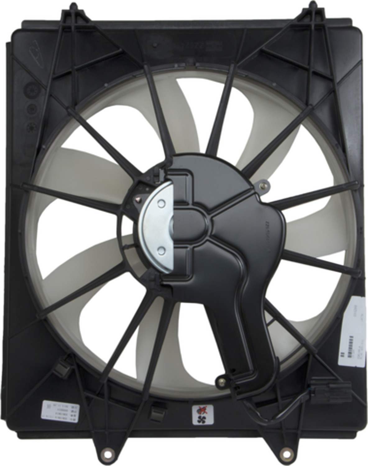 Front View of Right A/C Condenser Fan Assembly FOUR SEASONS 76232