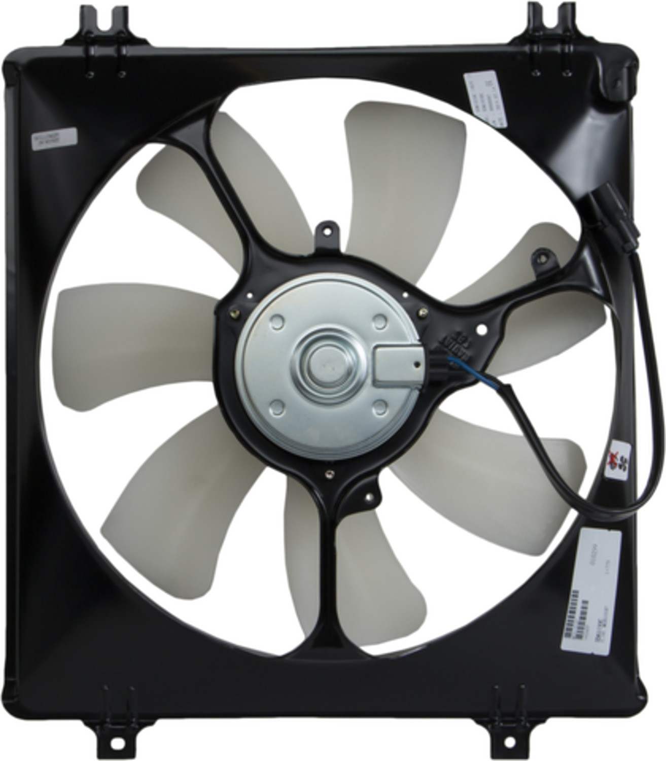 Front View of Right A/C Condenser Fan Assembly FOUR SEASONS 76233