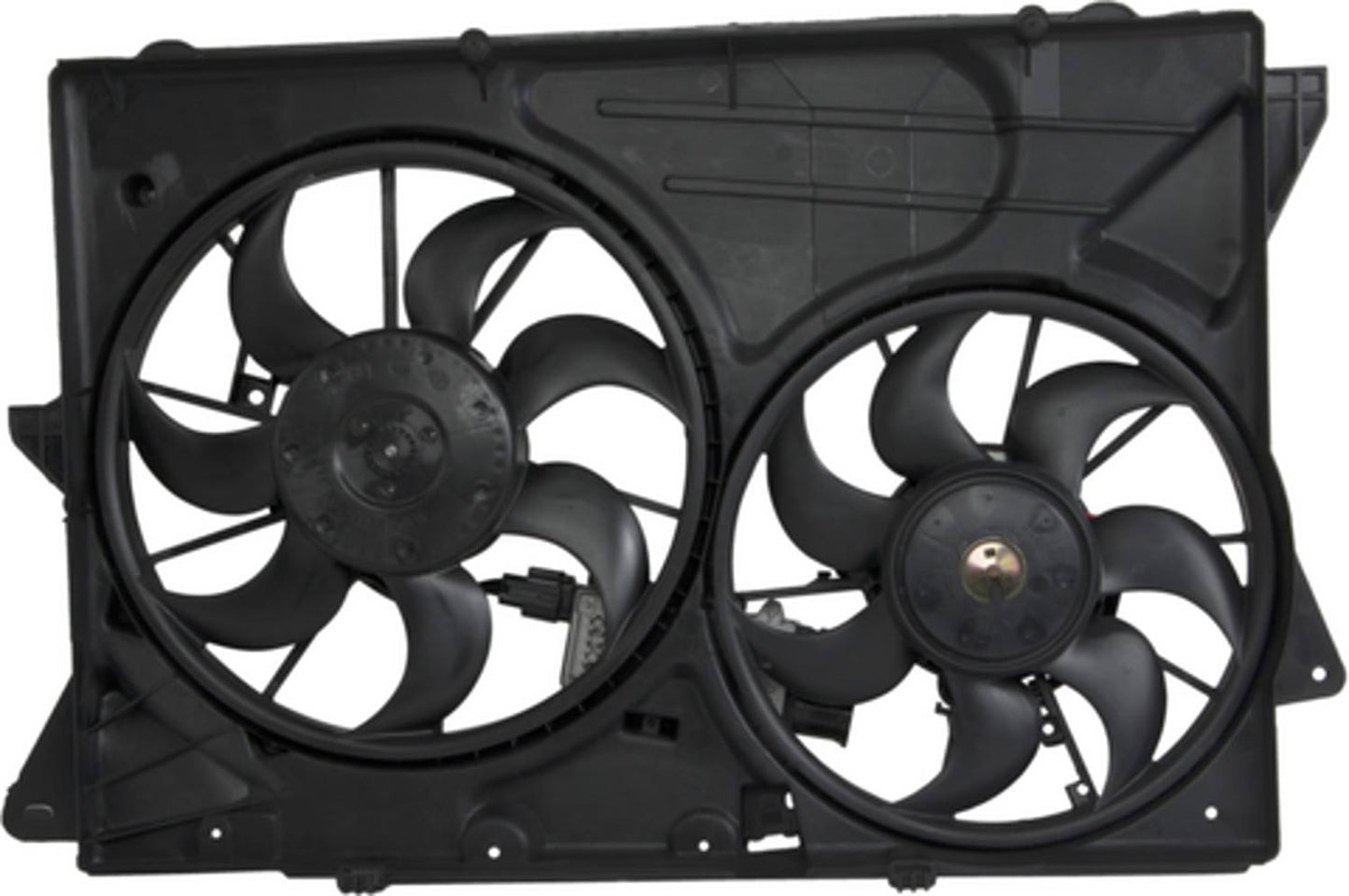 Back View of Dual Radiator and Condenser Fan Assembly FOUR SEASONS 76264