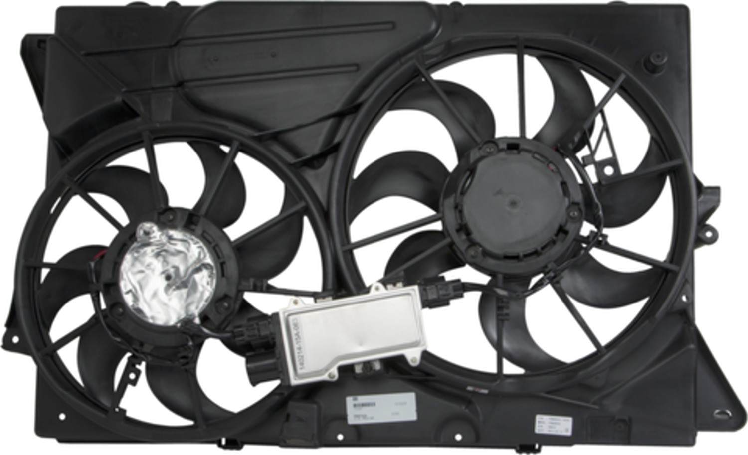 Front View of Dual Radiator and Condenser Fan Assembly FOUR SEASONS 76264