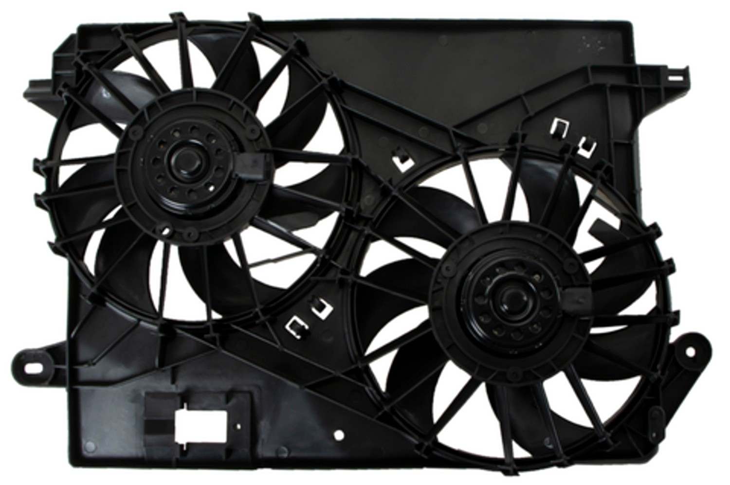 Back View of Dual Radiator and Condenser Fan Assembly FOUR SEASONS 76387