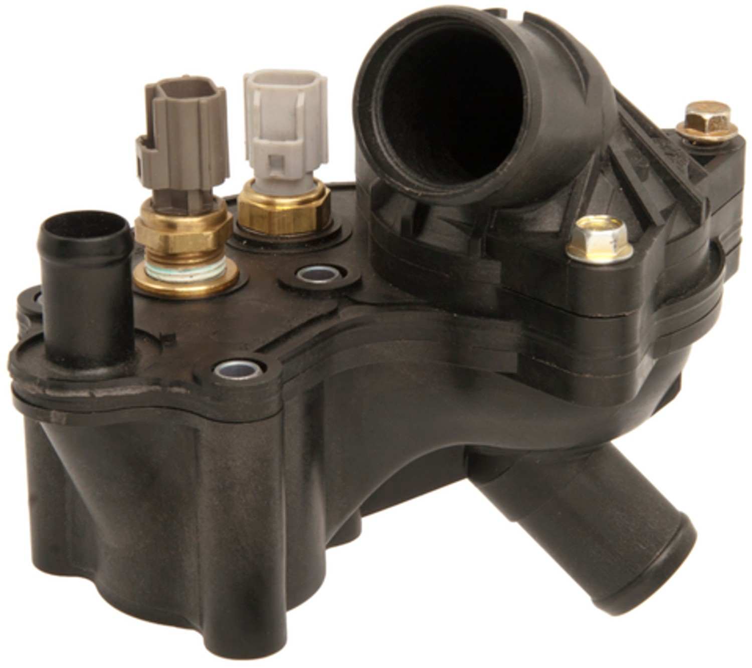 Angle View of Engine Coolant Water Outlet Housing Kit FOUR SEASONS 85331