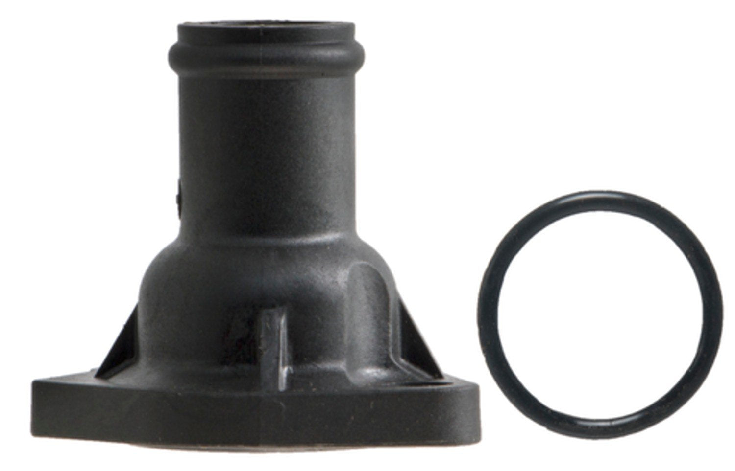 Angle View of Left Engine Coolant Outlet Flange FOUR SEASONS 85679