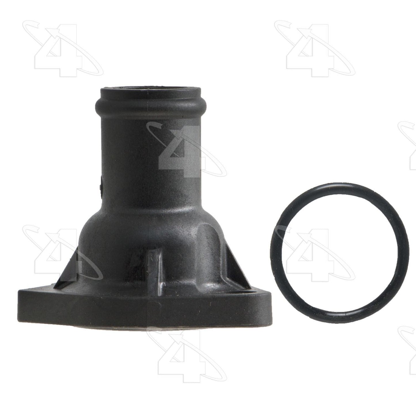 Front View of Left Engine Coolant Outlet Flange FOUR SEASONS 85679