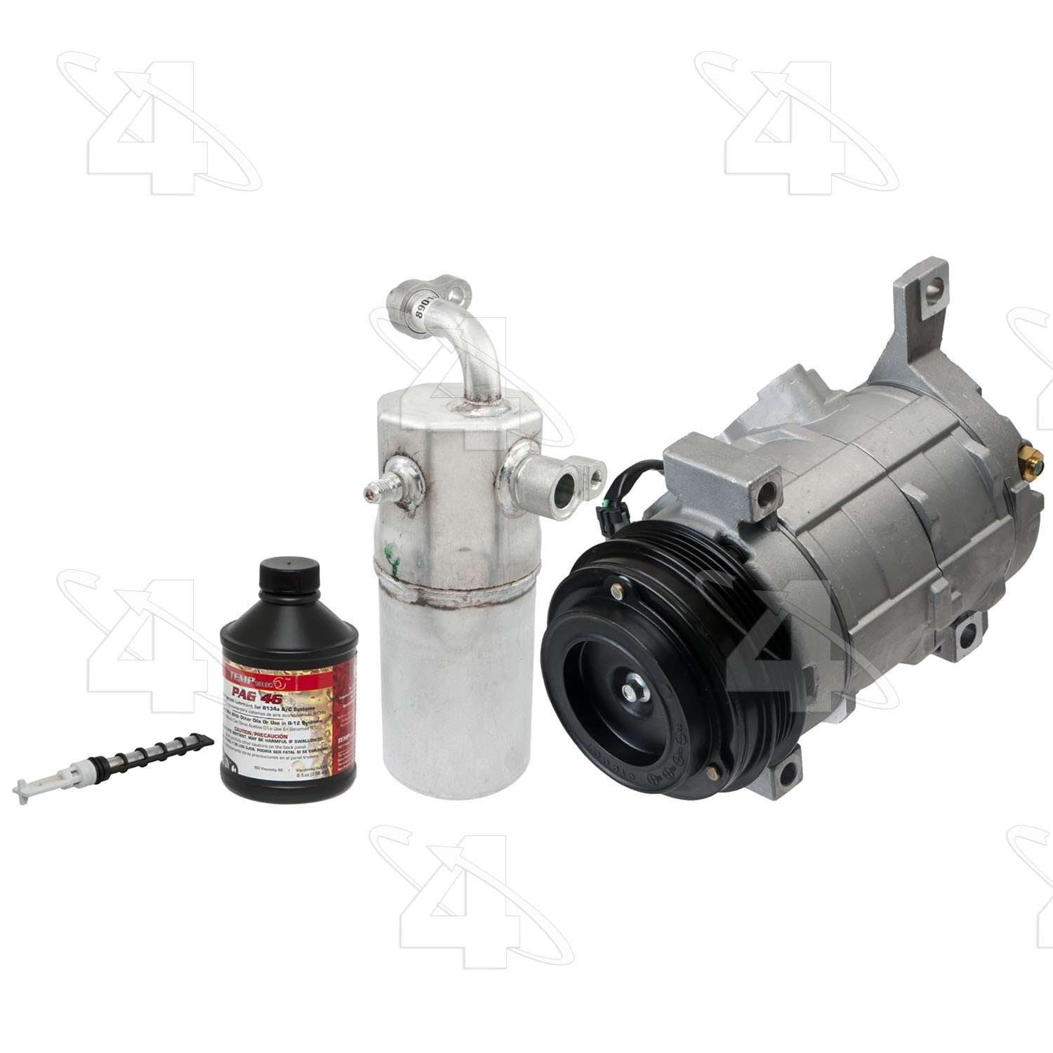 Kit View of Front A/C Compressor and Component Kit FOUR SEASONS 9134NK