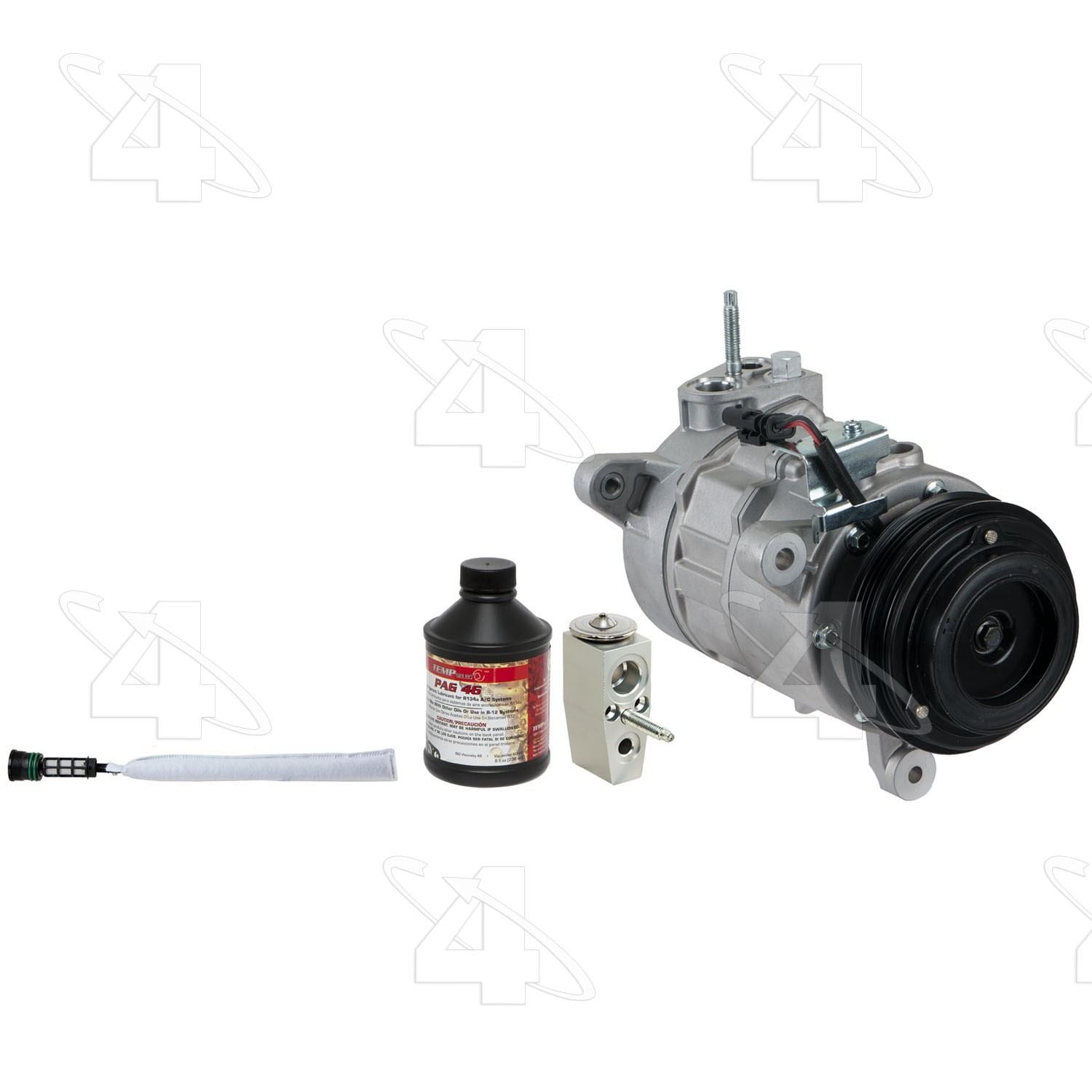 Kit View of A/C Compressor and Component Kit FOUR SEASONS 9348NK