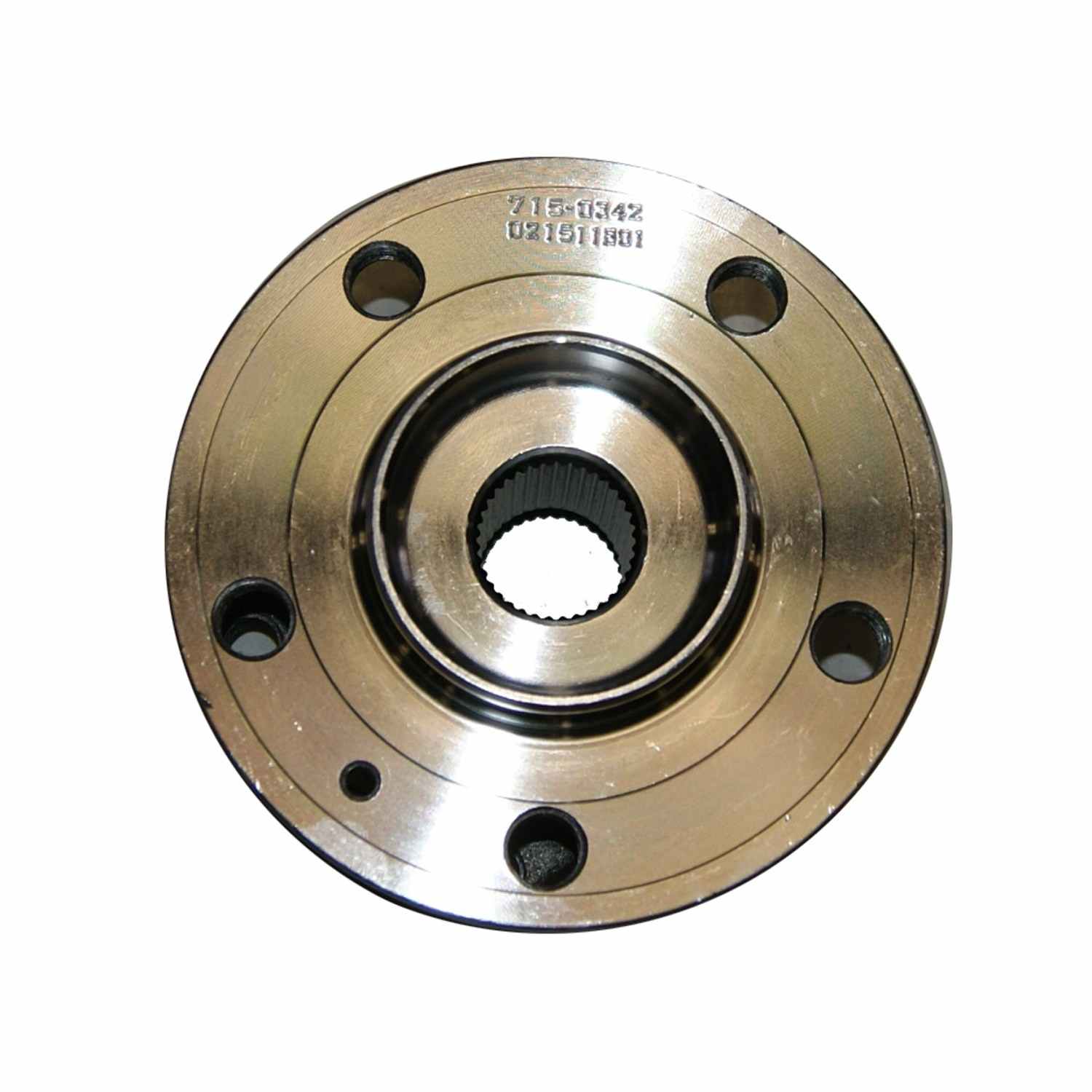 Bottom View of Rear Wheel Bearing and Hub Assembly GMB 715-0342