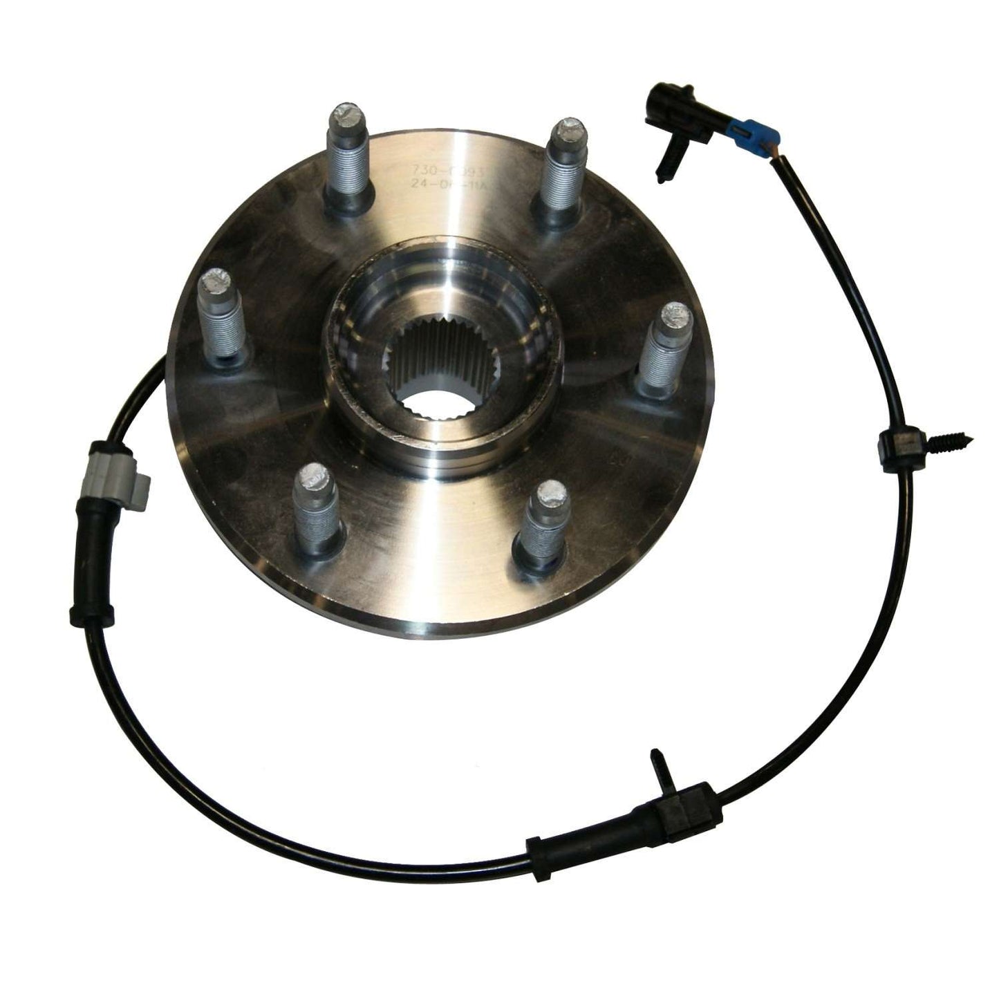 Bottom View of Front Wheel Bearing and Hub Assembly GMB 730-0093