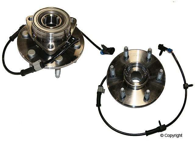 Front View of Front Wheel Bearing and Hub Assembly GMB 730-0093