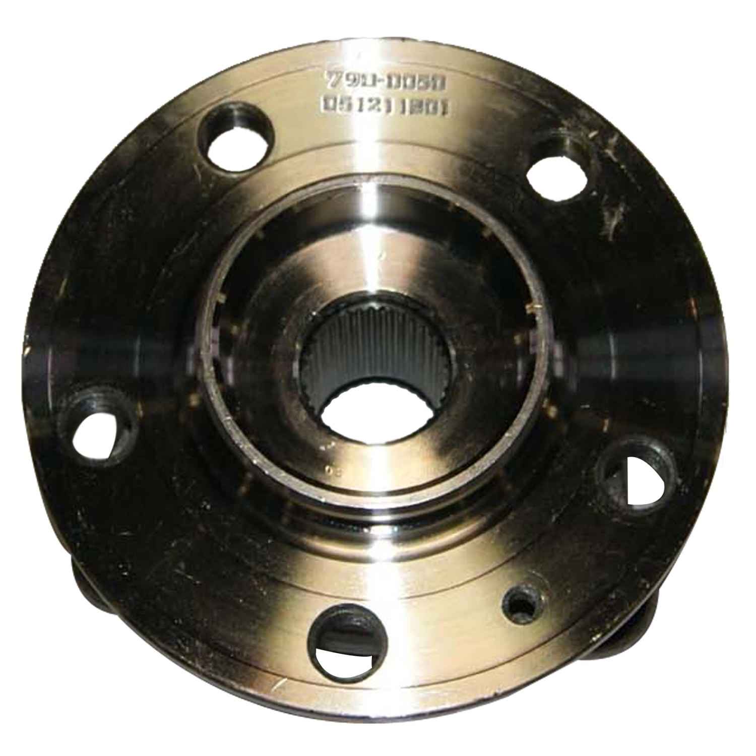 Bottom View of Front Wheel Bearing and Hub Assembly GMB 790-0050