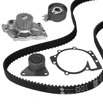 Front View of Engine Timing Belt Kit with Water Pump GRAF KP1019-1