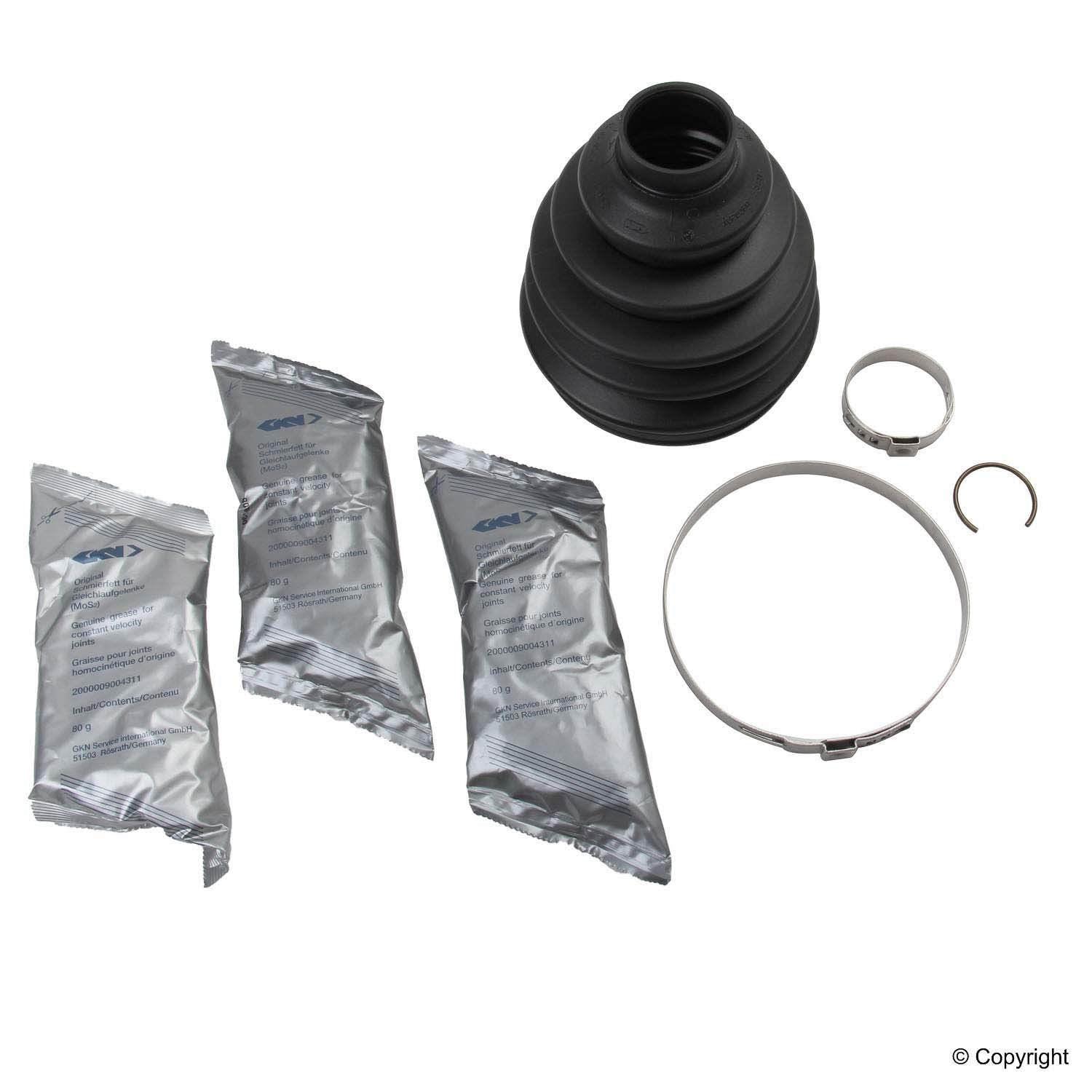 Front View of Front CV Joint Boot Kit GKN/LOEBRO 305627