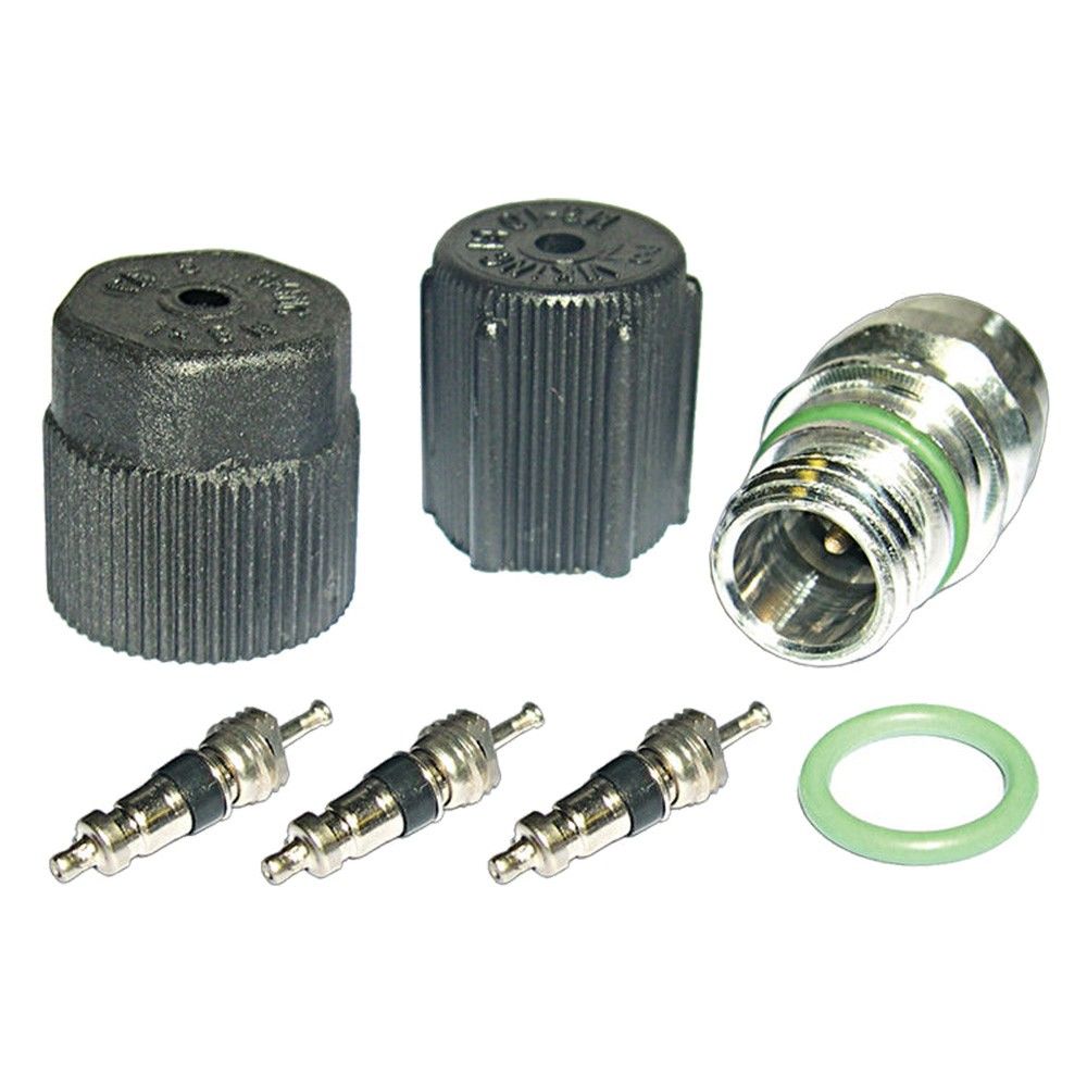 Front View of A/C System Valve Core and Cap Kit GPD 1311422