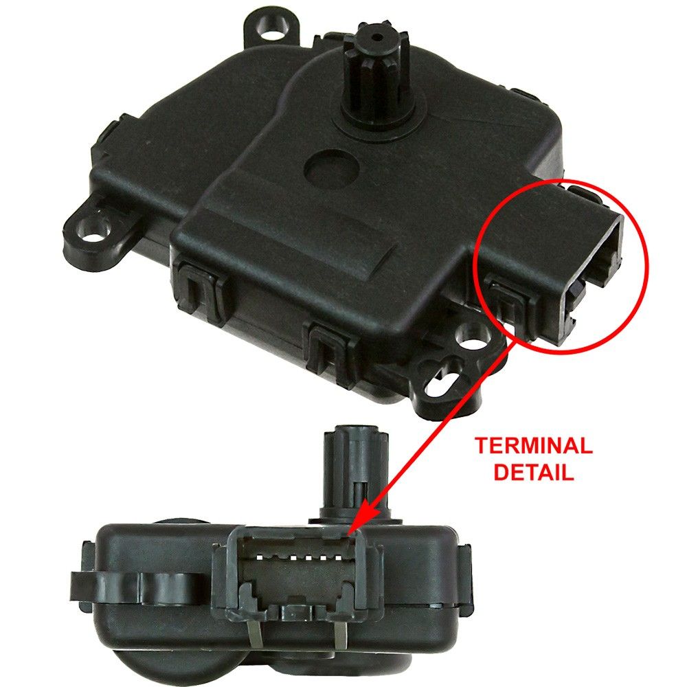 Front View of HVAC Blend Door Actuator GPD 1712302