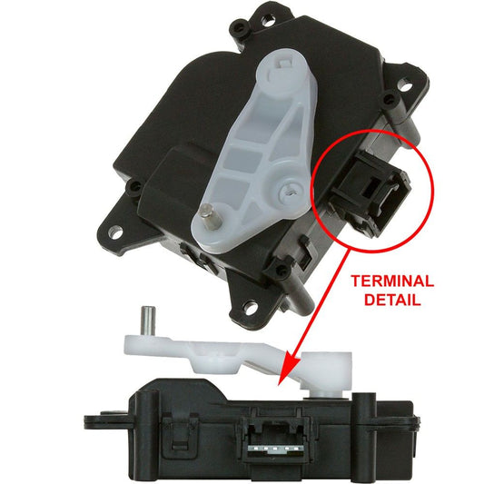 Front View of HVAC Blend Door Actuator GPD 1712325