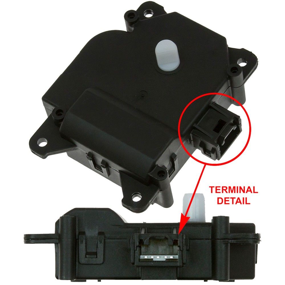 Front View of HVAC Mode Door Actuator GPD 1712327