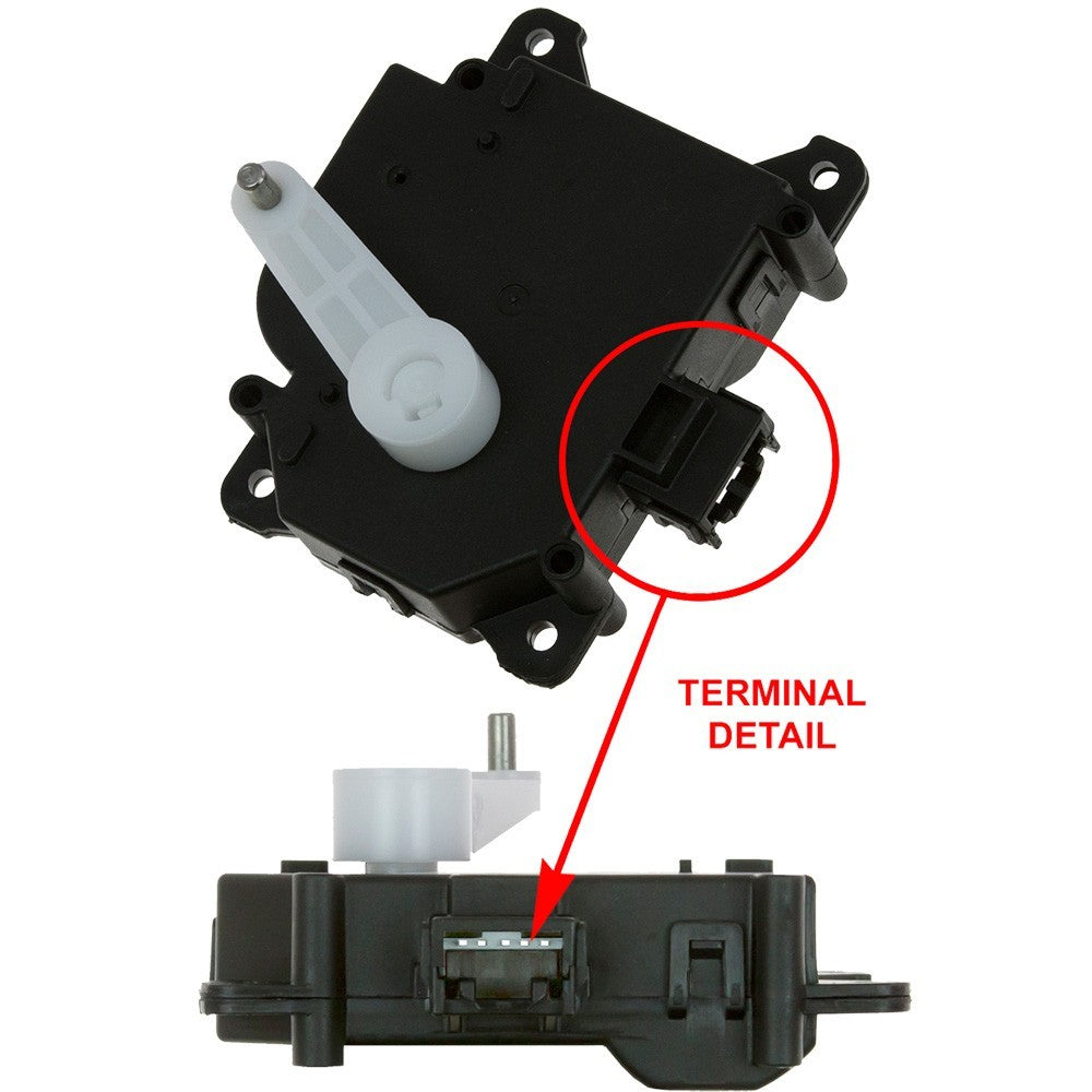 Front View of HVAC Blend Door Actuator GPD 1712328