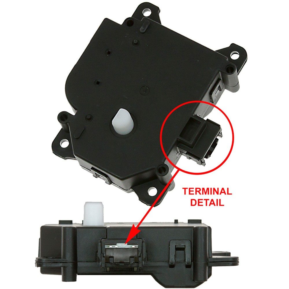 Front View of HVAC Blend Door Actuator GPD 1712330