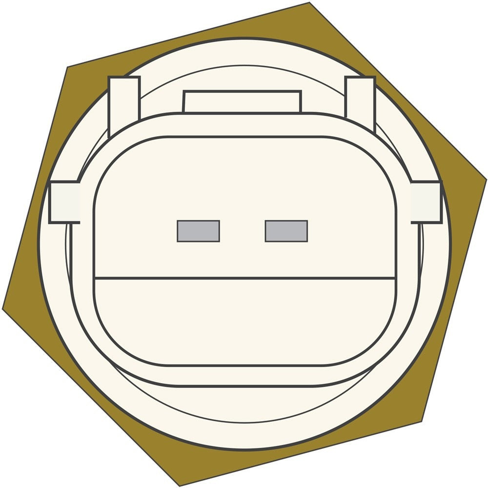 Back View of Engine Coolant Temperature Sensor GPD 1712488