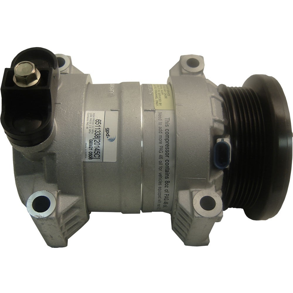 Front View of A/C Compressor GPD 6511338