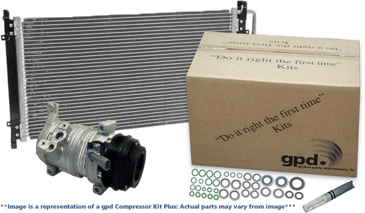 Front View of A/C Compressor and Component Kit GPD 9611323A