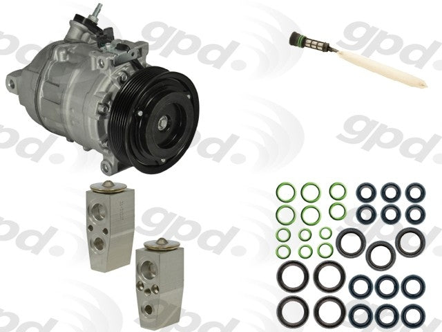 Front View of A/C Compressor and Component Kit GPD 9611344