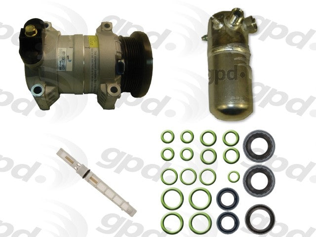 Front View of A/C Compressor and Component Kit GPD 9611634