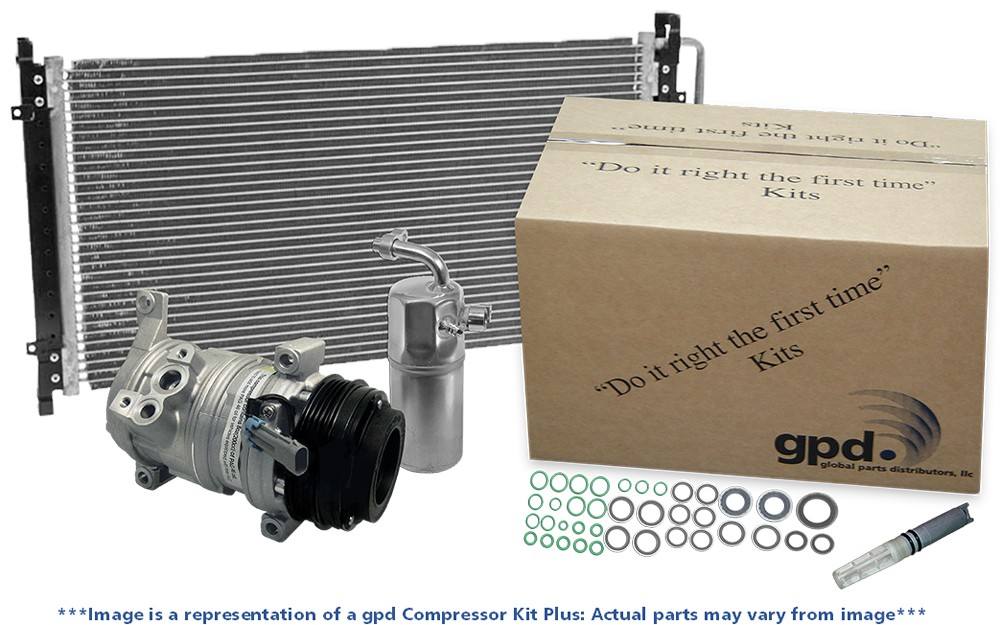 Front View of A/C Compressor and Component Kit GPD 9611748