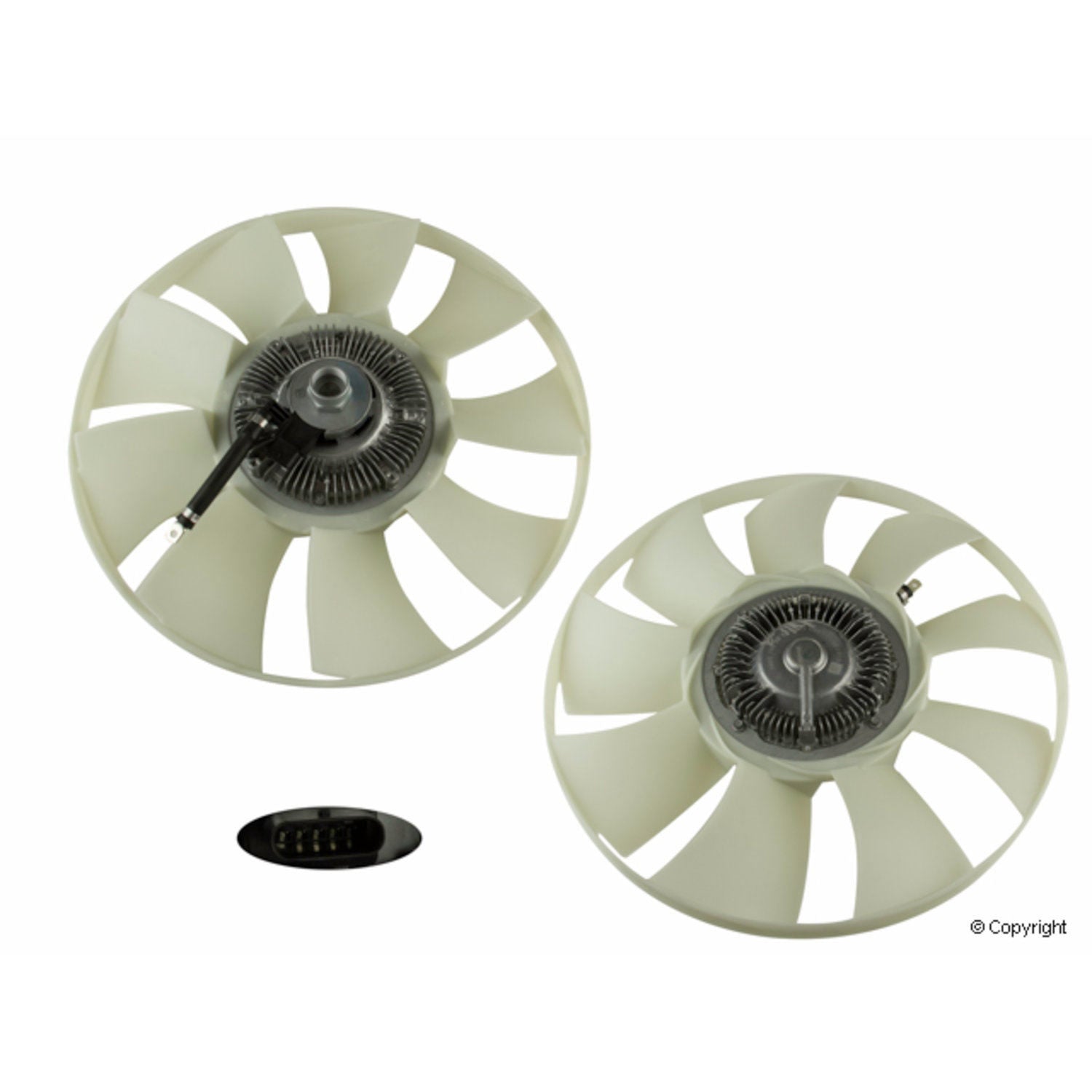 Front View of Engine Cooling Fan Assembly GENUINE 0002009923