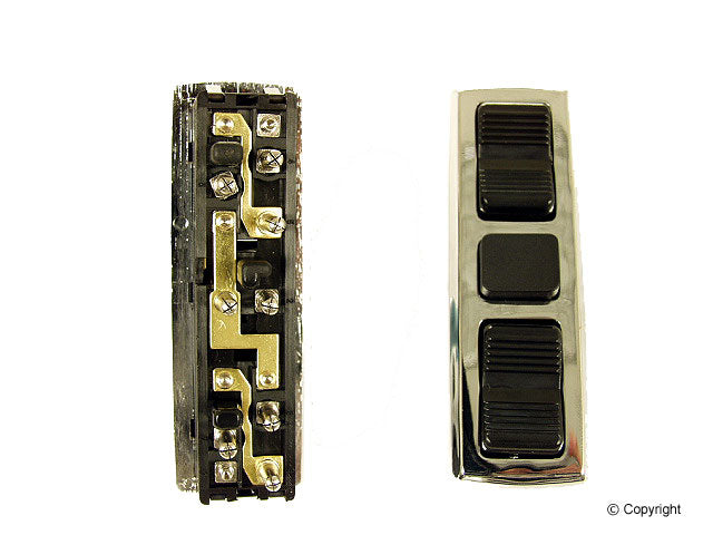 Front View of Front Left Door Window Switch GENUINE 0018214951