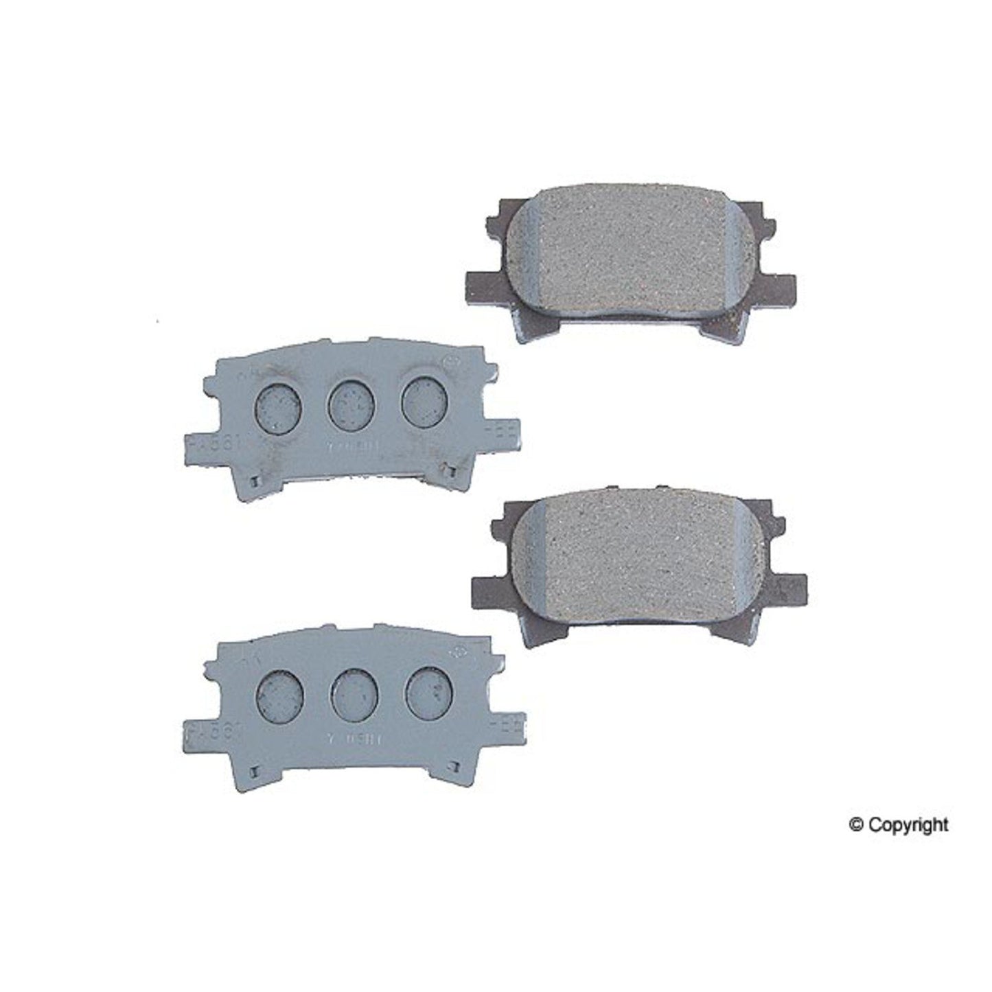 Front View of Disc Brake Pad Set GENUINE 04466-48060