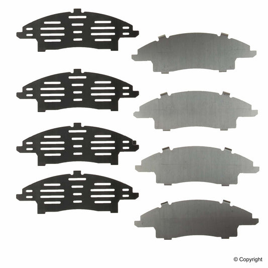 Front View of Front Disc Brake Pad Shim GENUINE 06455-STX-A00