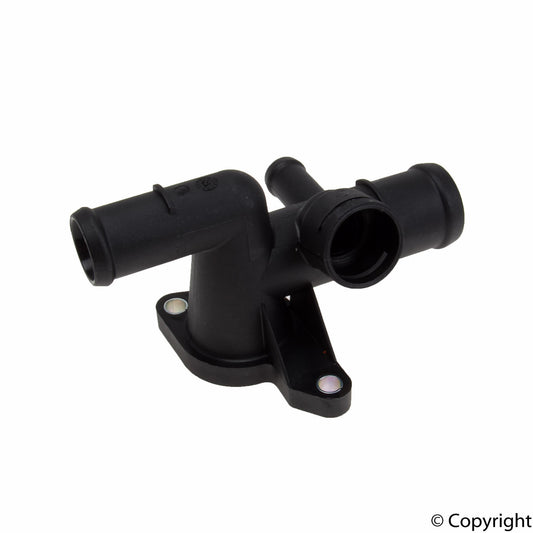 Front View of Radiator Coolant Hose Flange GENUINE 06A121132AP