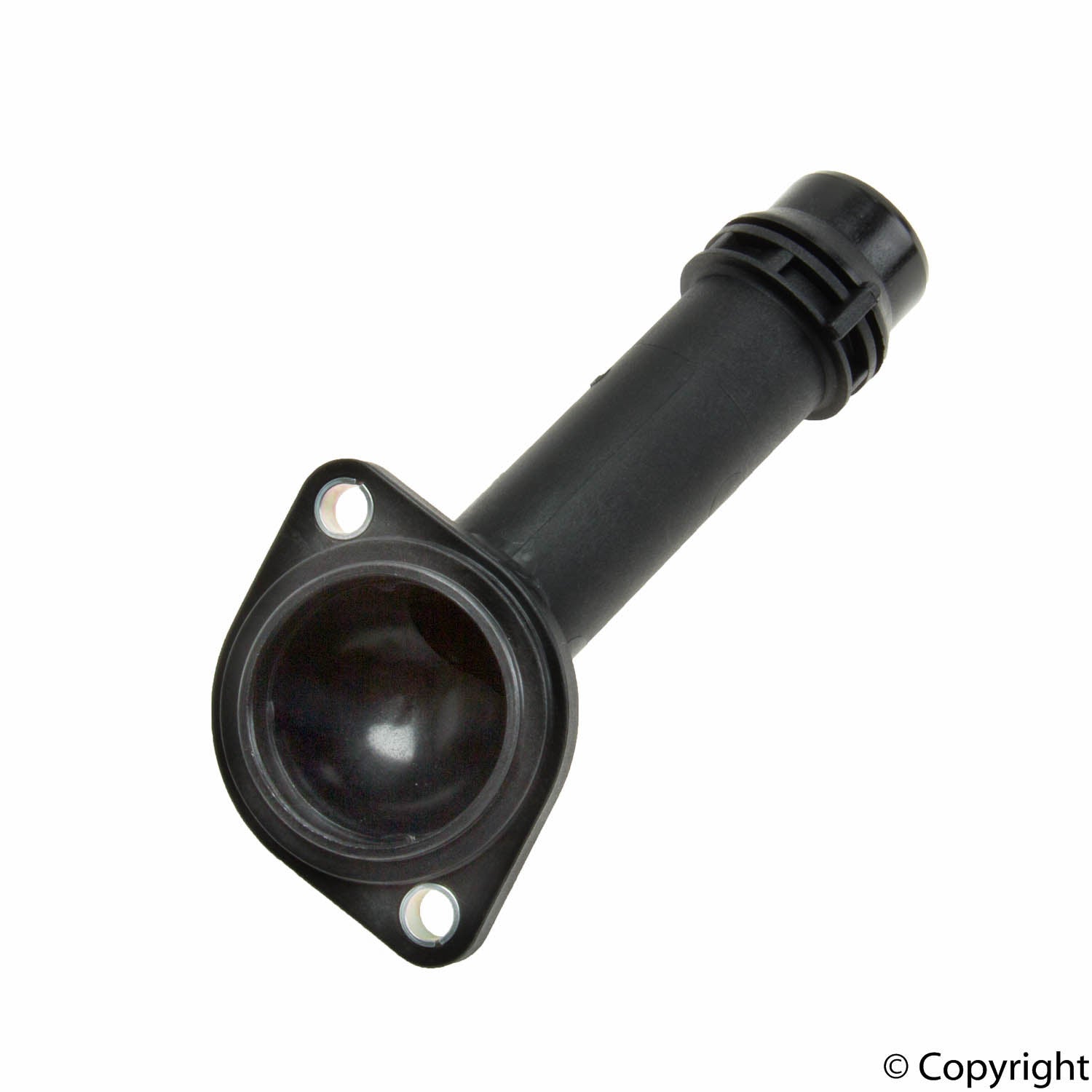 Front View of Engine Coolant Thermostat Housing Cover GENUINE 06B121121L