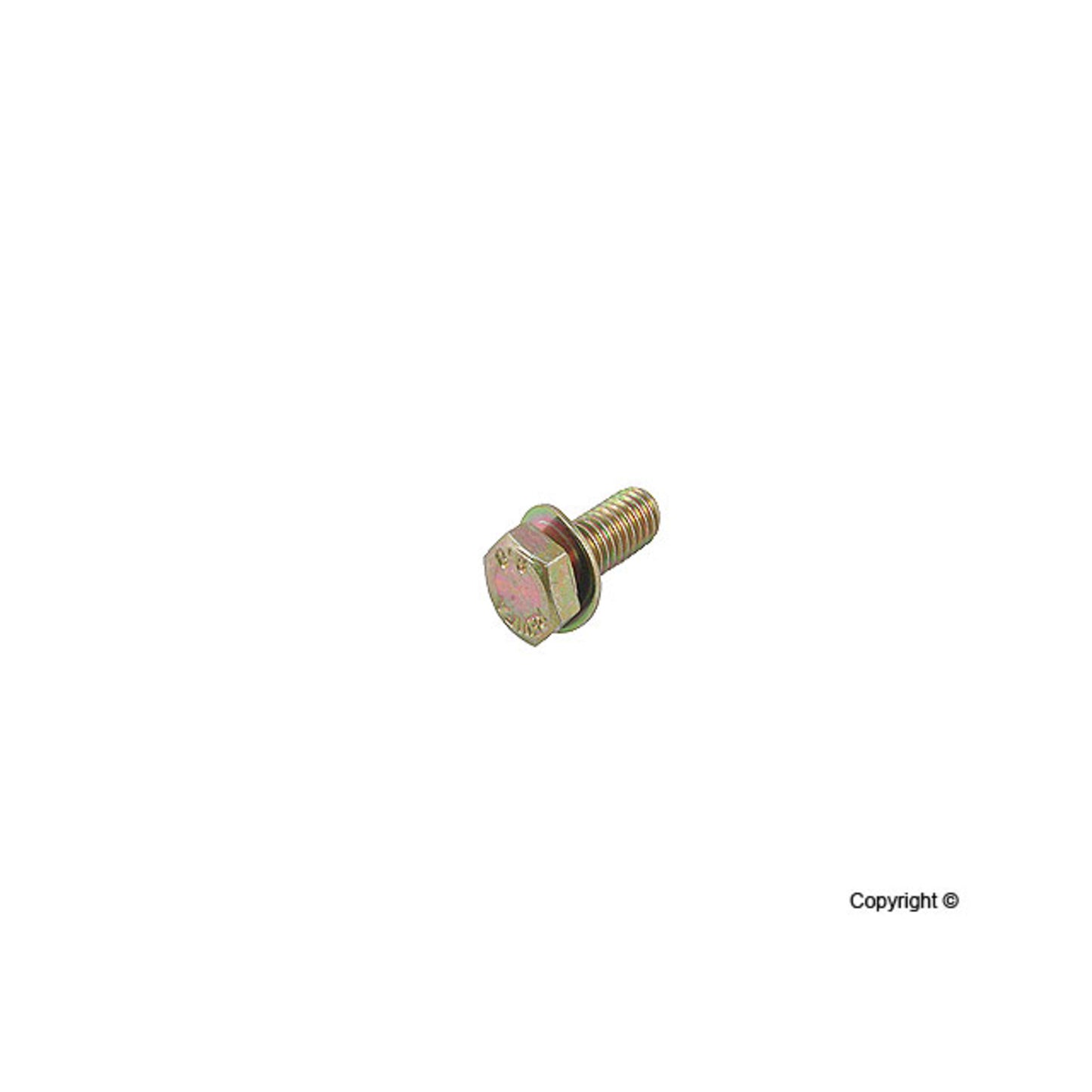 Front View of Engine Water Pump Bolt GENUINE 11048677