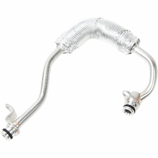 Front View of Turbocharger Coolant Line GENUINE 11537558903