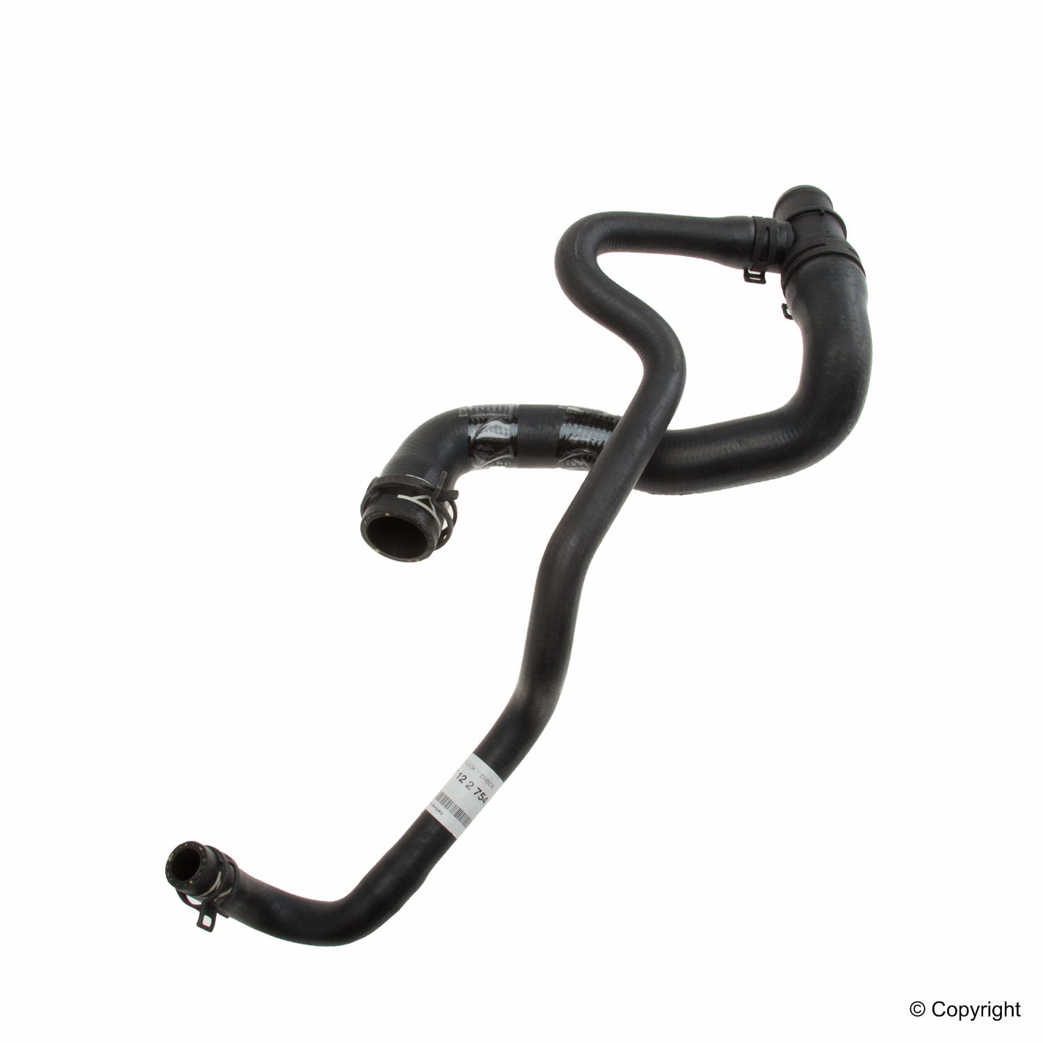 Front View of Upper Radiator Coolant Hose GENUINE 17122754222