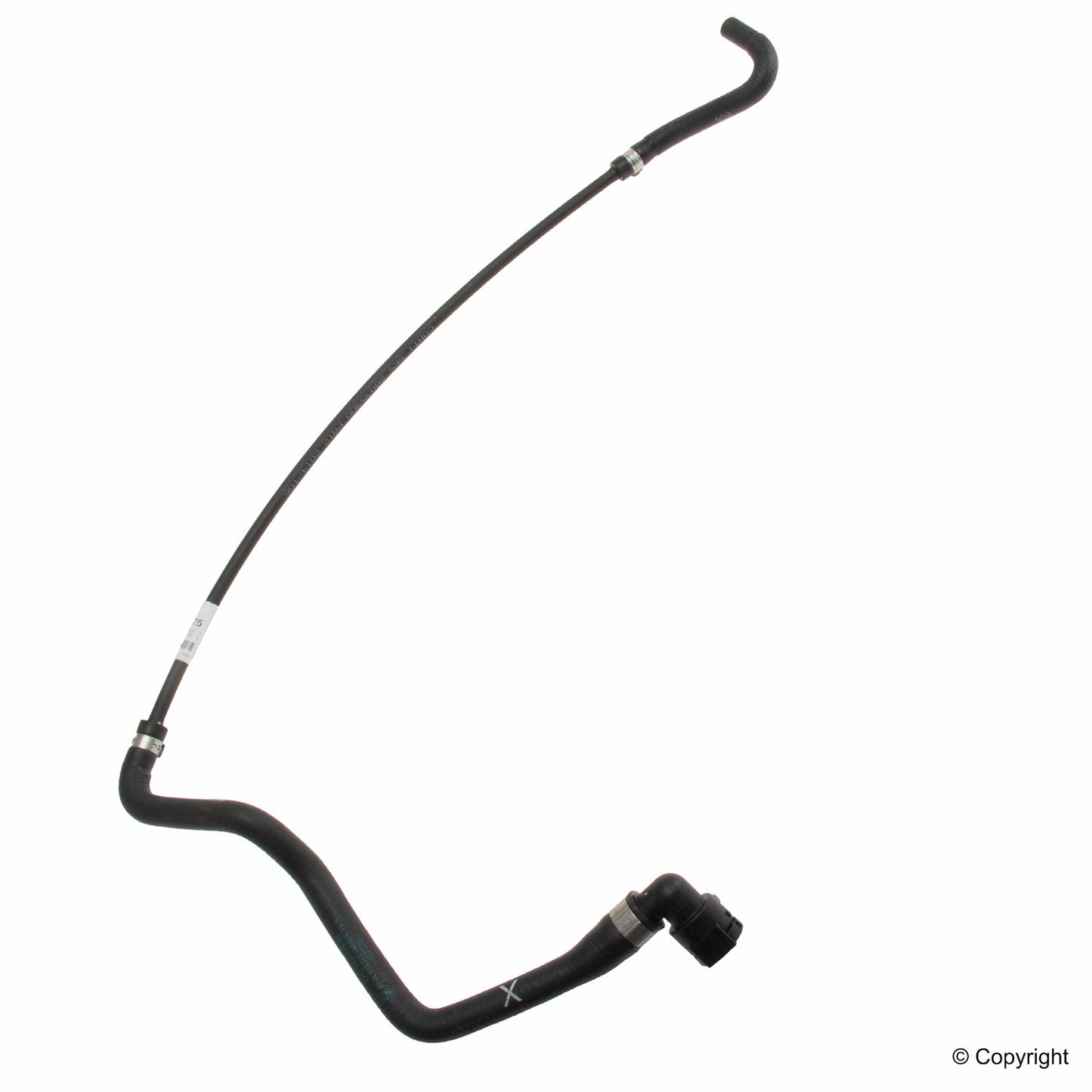 Front View of Engine Coolant Reservoir Hose GENUINE 17127521775