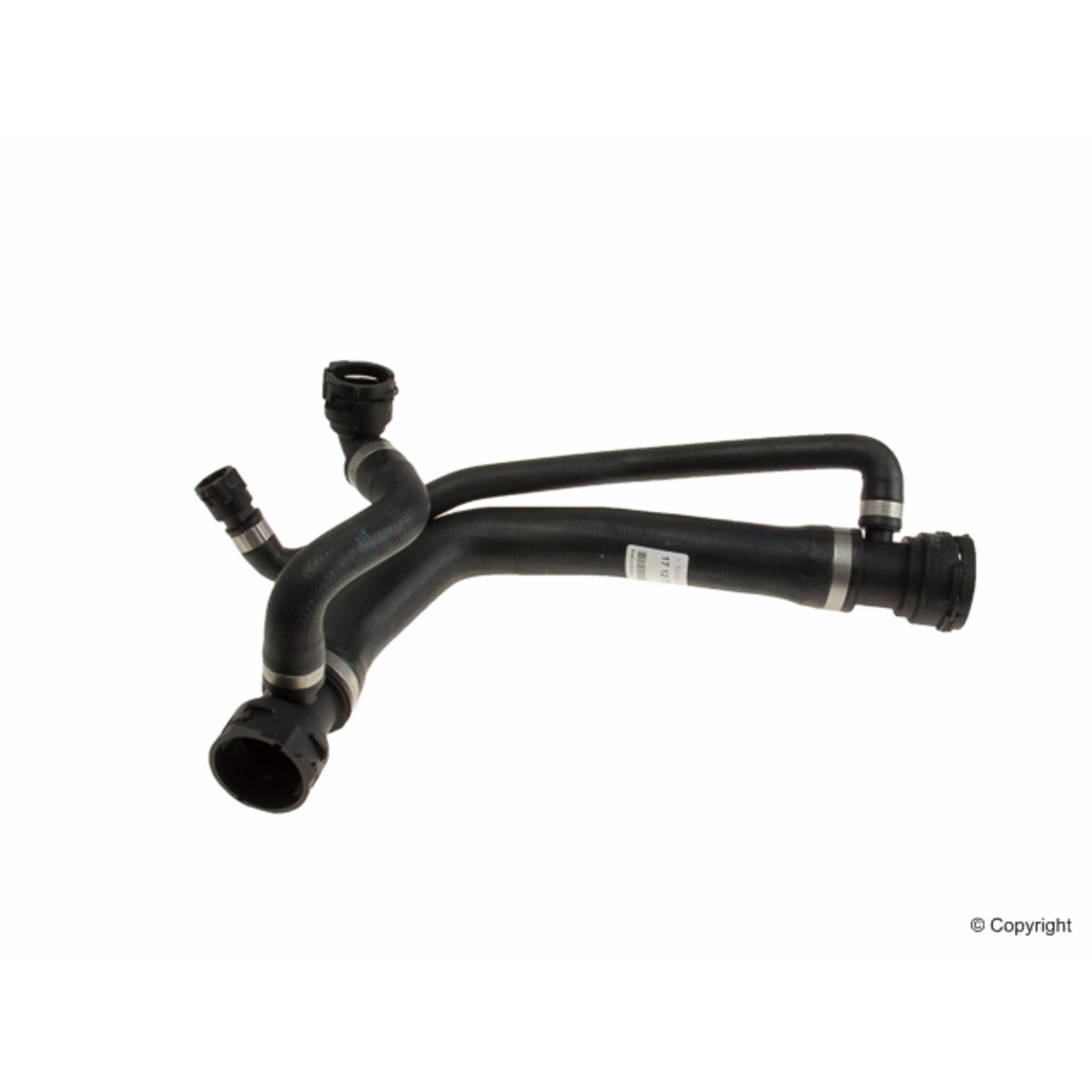 Front View of Upper Radiator Coolant Hose GENUINE 17127534918