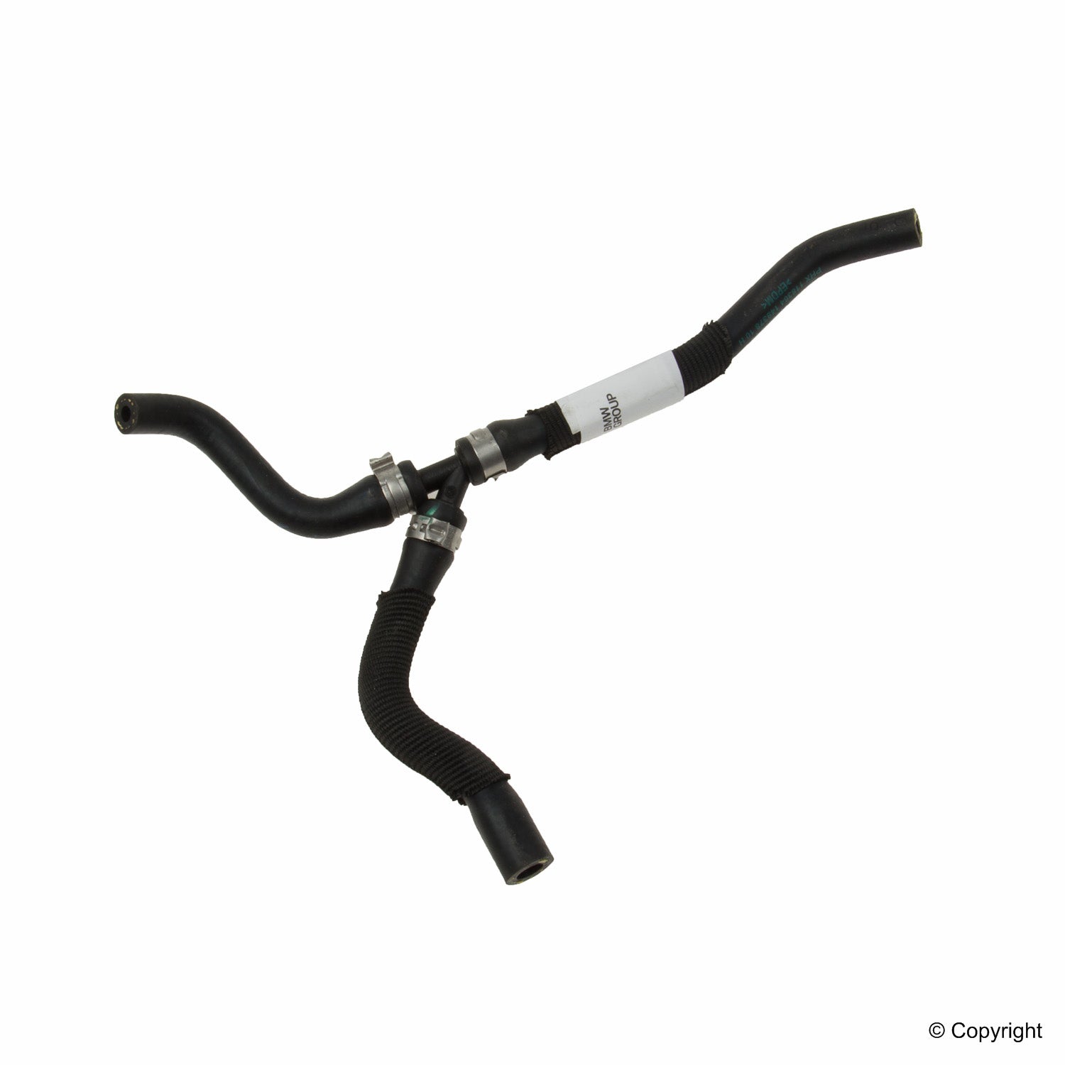 Front View of Engine Coolant Reservoir Hose GENUINE 17127536236