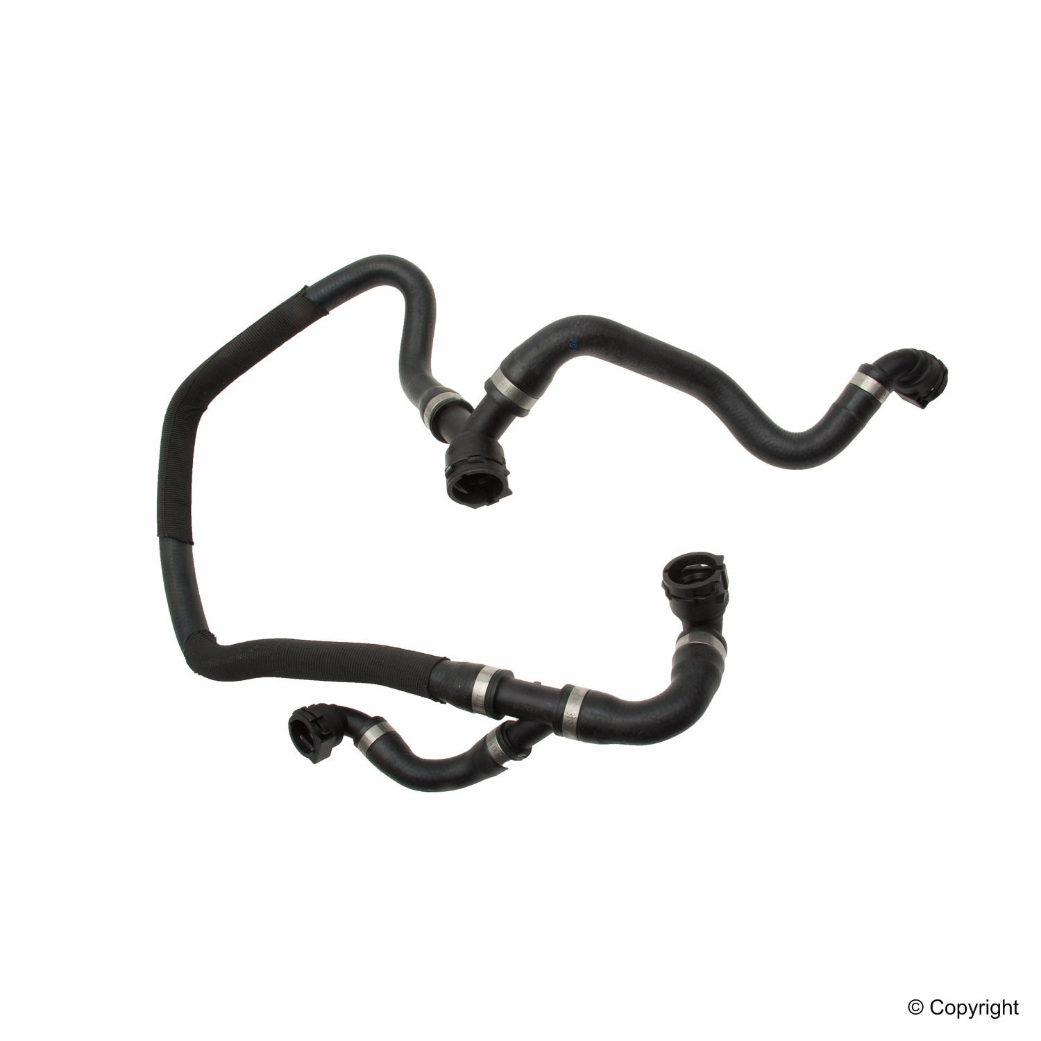 Front View of Engine Coolant Hose GENUINE 17127537109