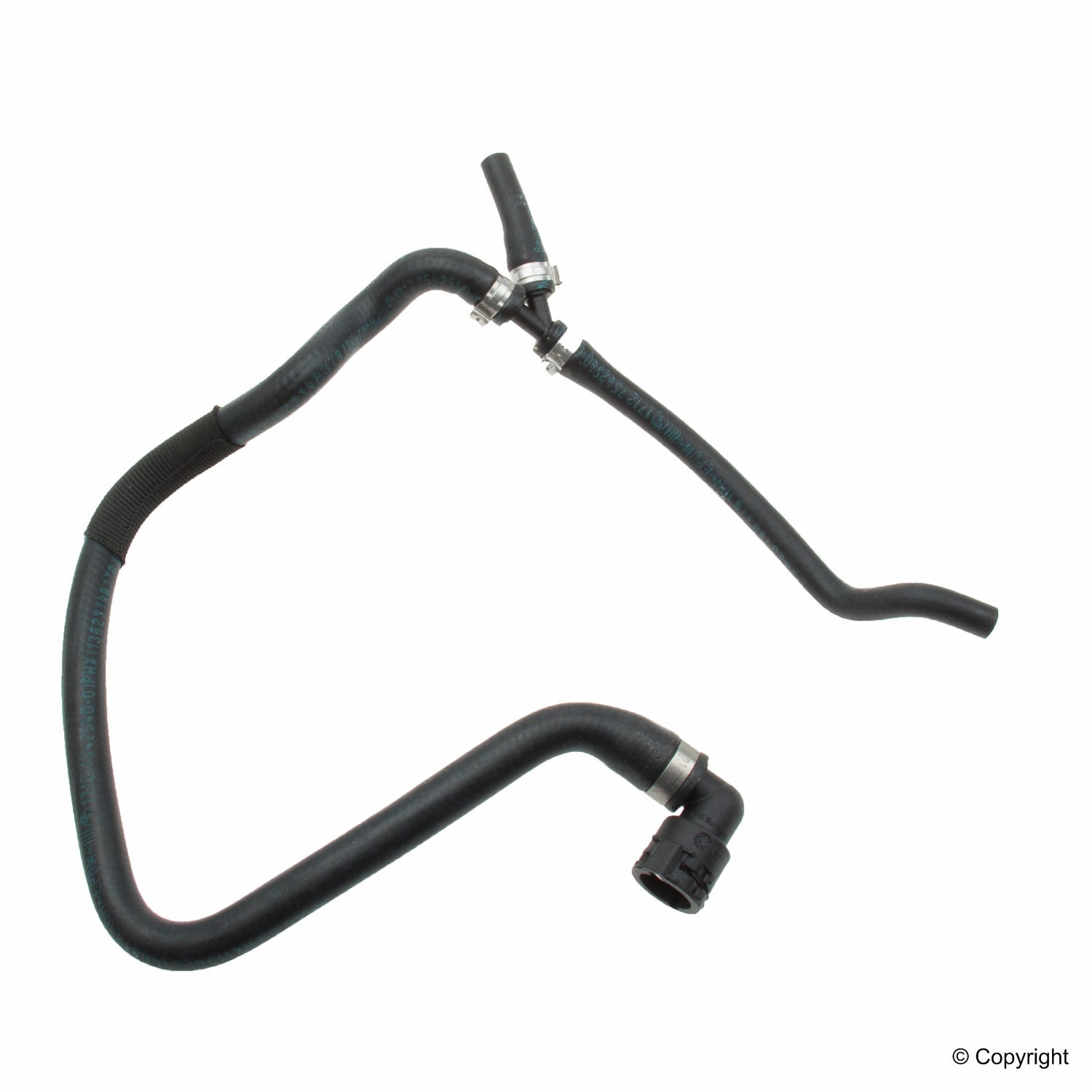 Front View of Engine Coolant Reservoir Hose GENUINE 17127542540