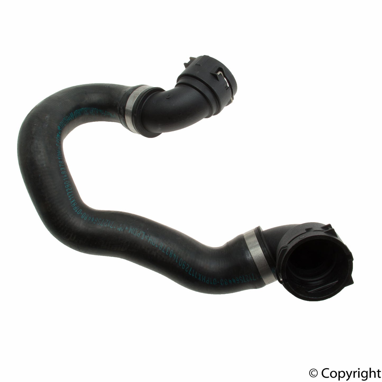 Front View of Radiator Coolant Hose GENUINE 17127564480