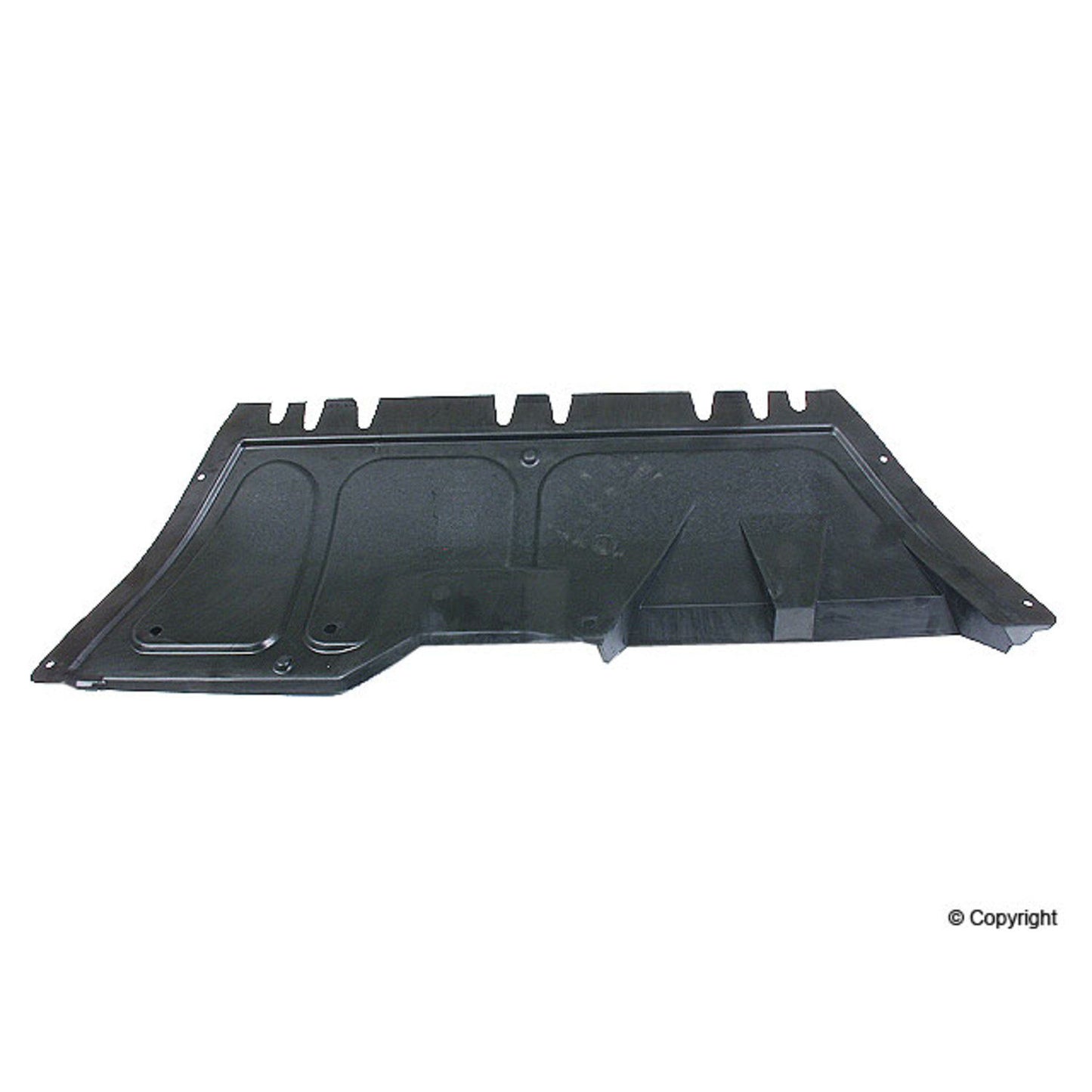 Front View of Engine Splash Shield GENUINE 1J0825237R