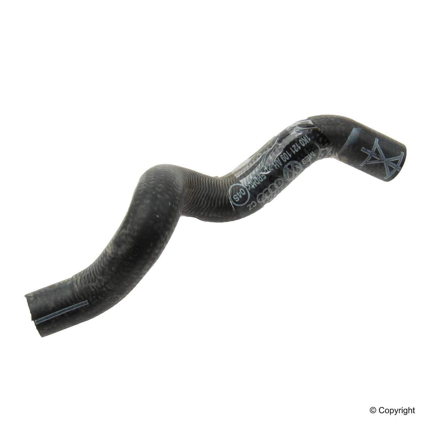 Front View of Engine Coolant Reservoir Hose GENUINE 1K0121109AH