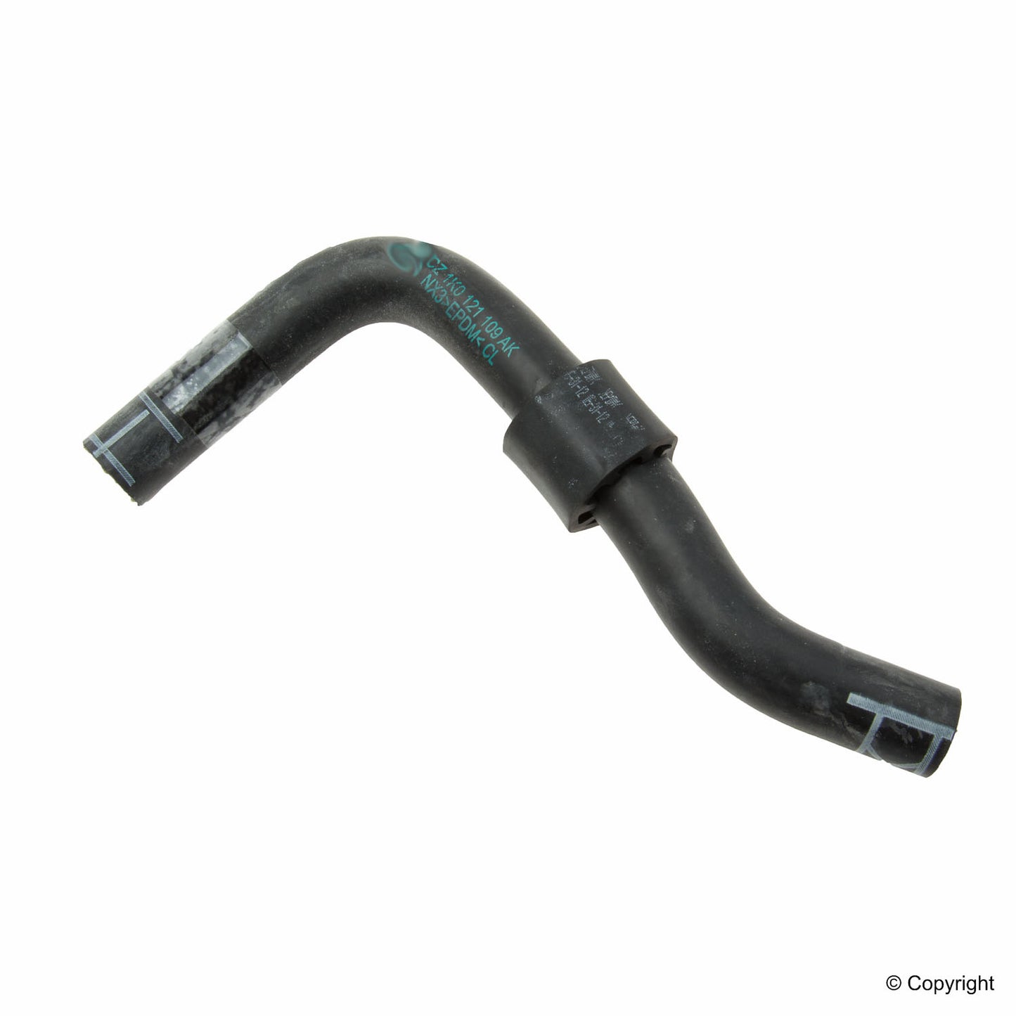 Front View of Engine Coolant Reservoir Hose GENUINE 1K0121109AK